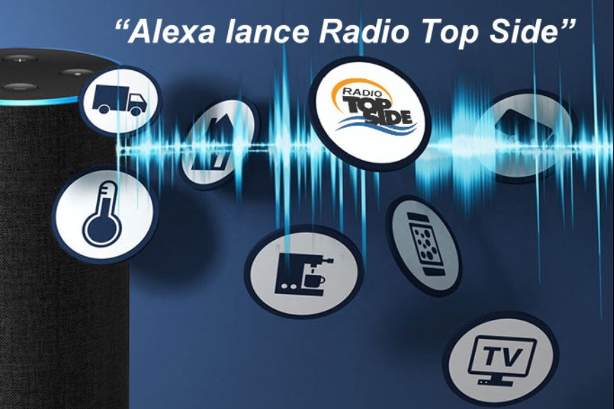 Écoutez Radio Top Side sur vos enceintes connectées avec Alexa.