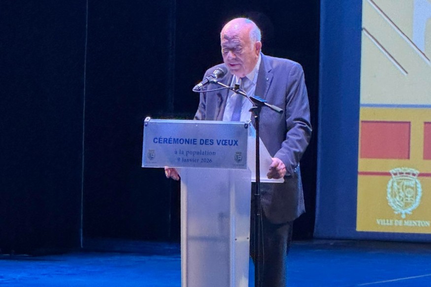 Menton 2026 – Vœux à la population Mentonnaise : un dernier discours ponctué par des remerciements.
