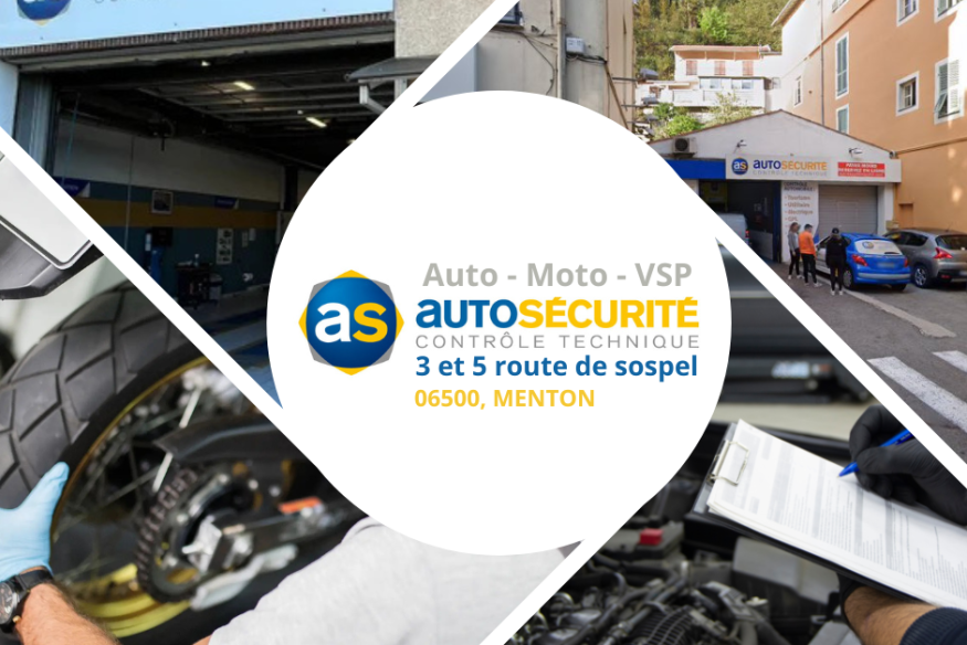 AS Autosécurité Contrôle Technique à Menton, Roquebrune Cap Martin, Fontan