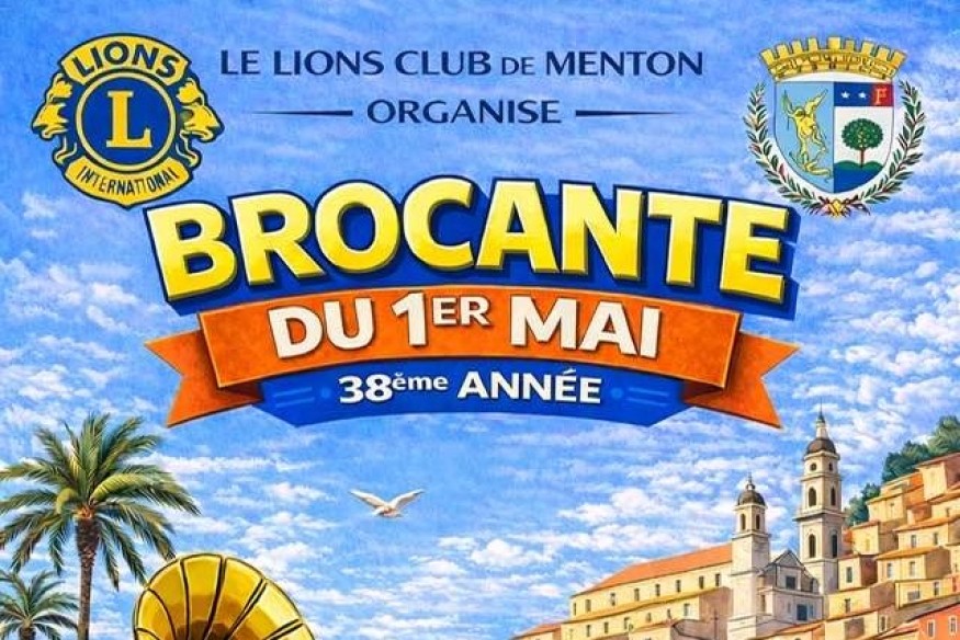 Brocante du 1er mai 2026 à Menton – 38ᵉ édition