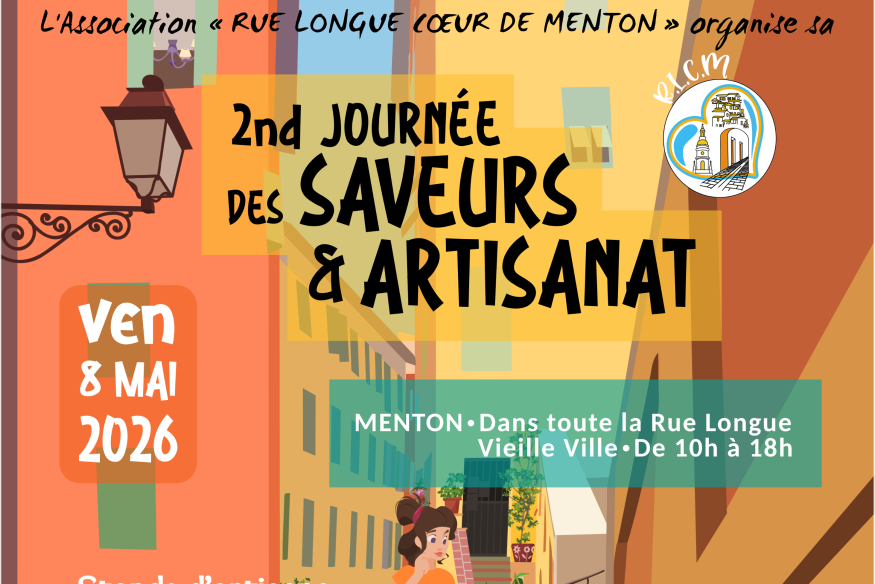 Menton : Journée des saveurs et de l’artisanat le 8 mai 2026 dans la rue Longue